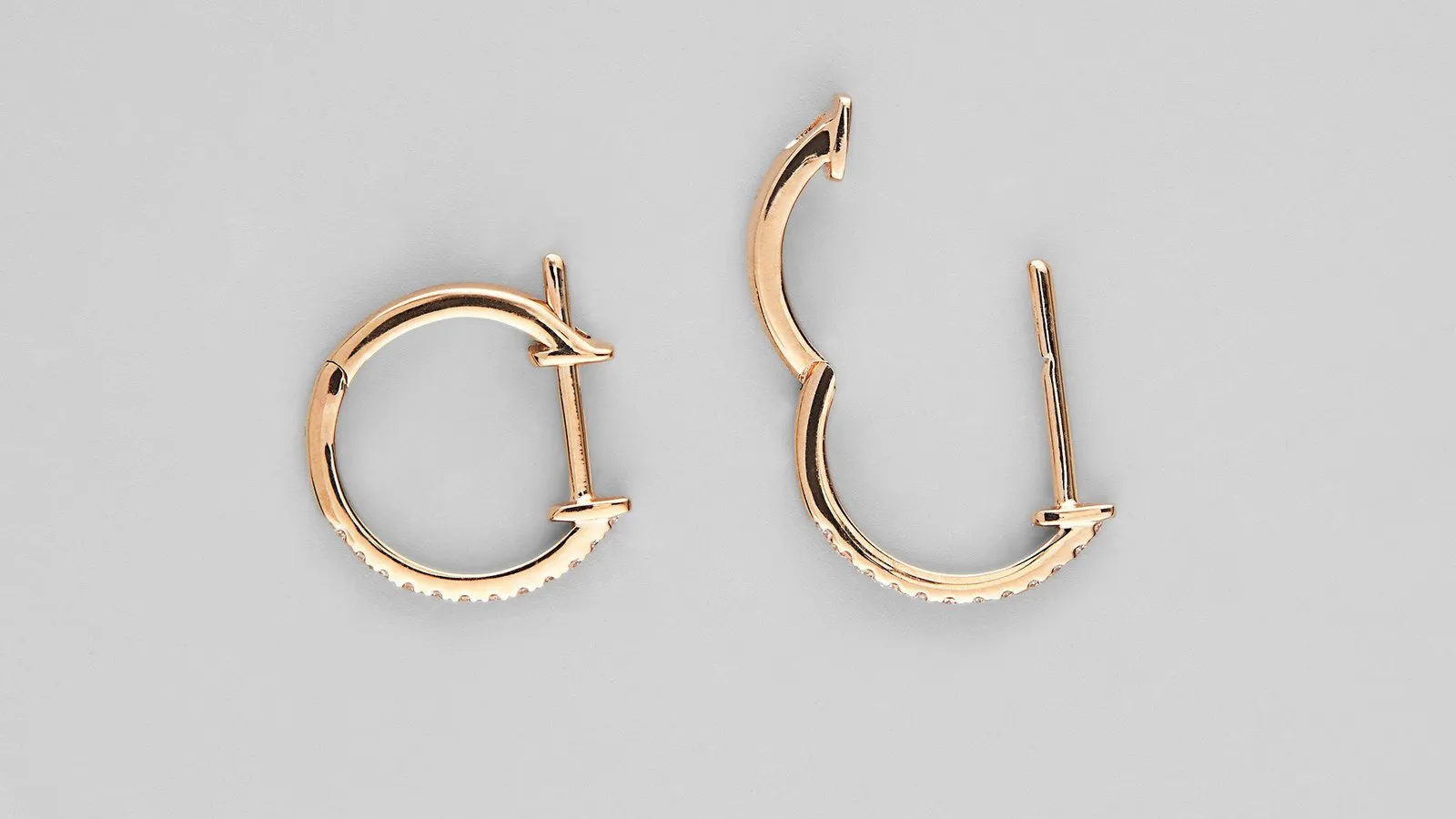 14K H-I/SI Huggie Earrings