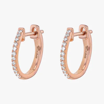 14K H-I/SI Huggie Earrings