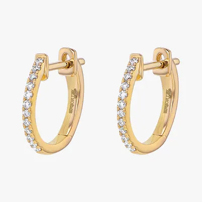 14K H-I/SI Huggie Earrings