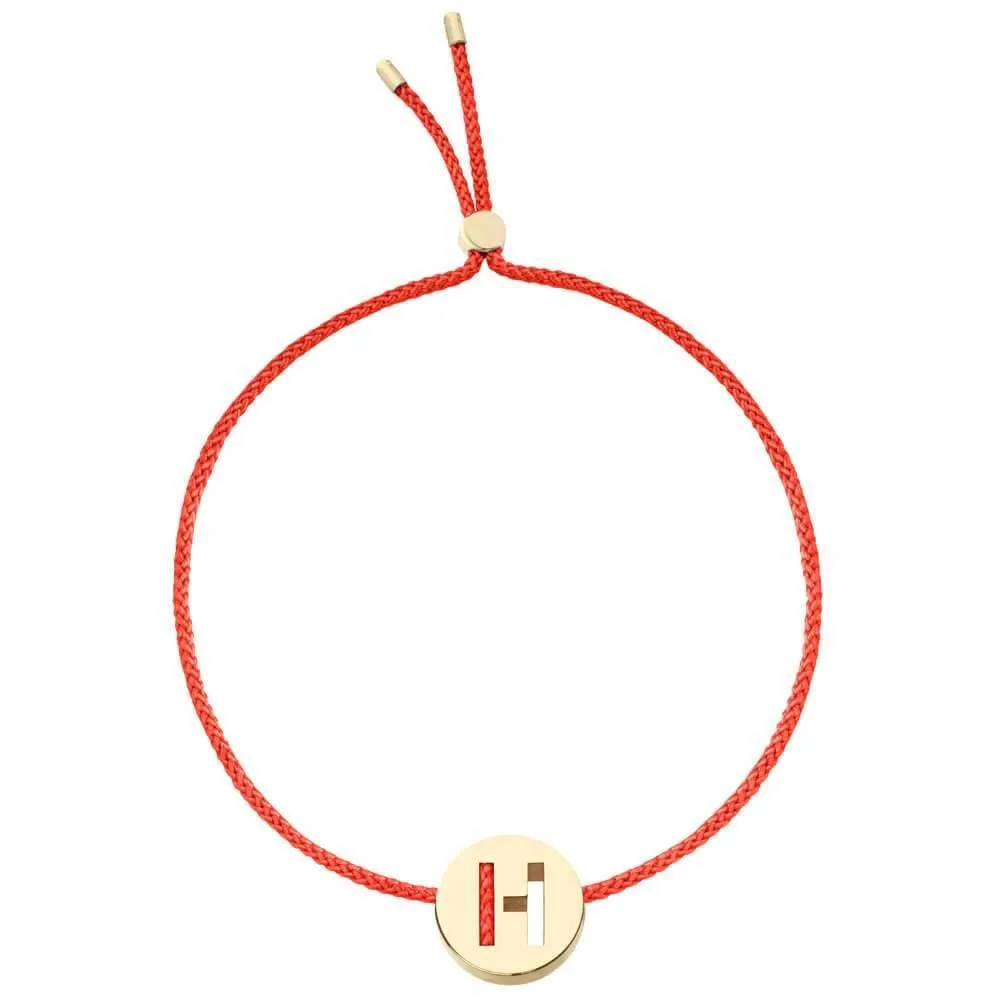 ABC's - H 18K Gold Plated Bracelet