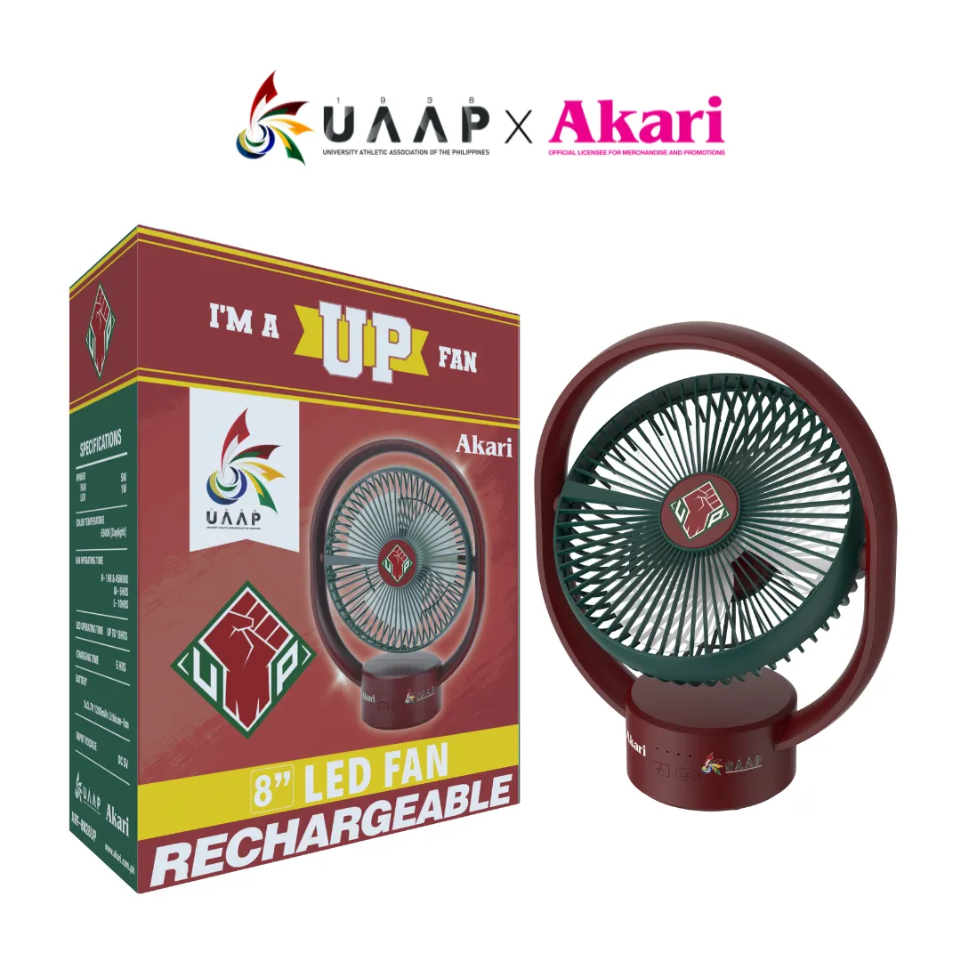 AKARI X UAAP [ UP ] - 8 Rechargeable Elliptical Fan w/ LED