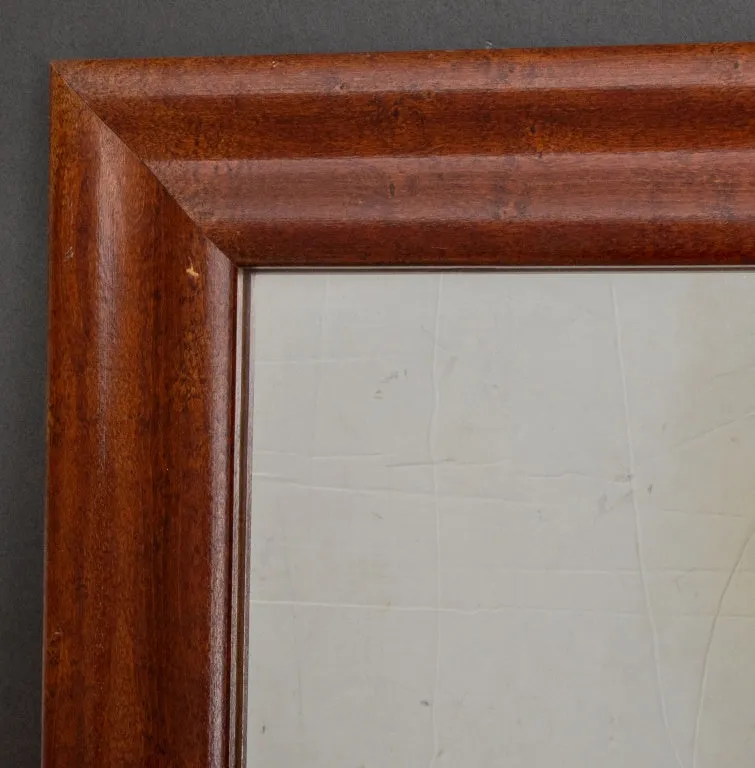 American Stained Maple Ogee Mirror, 20th C