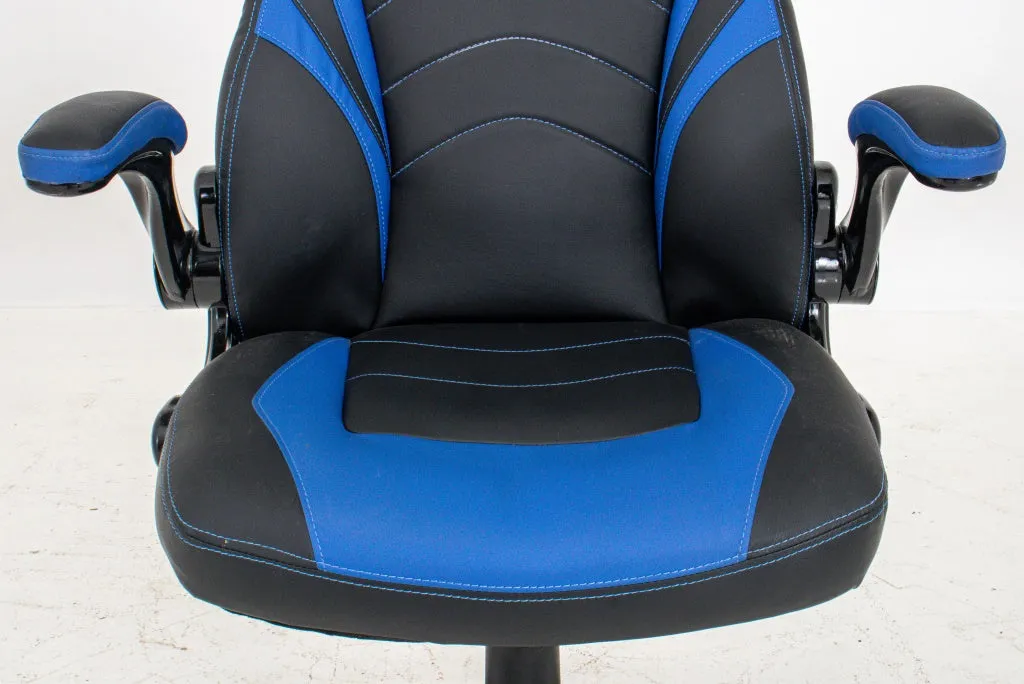 Black & Blue Extra Wide Gamer Chair Desk Chair