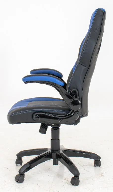 Black & Blue Extra Wide Gamer Chair Desk Chair