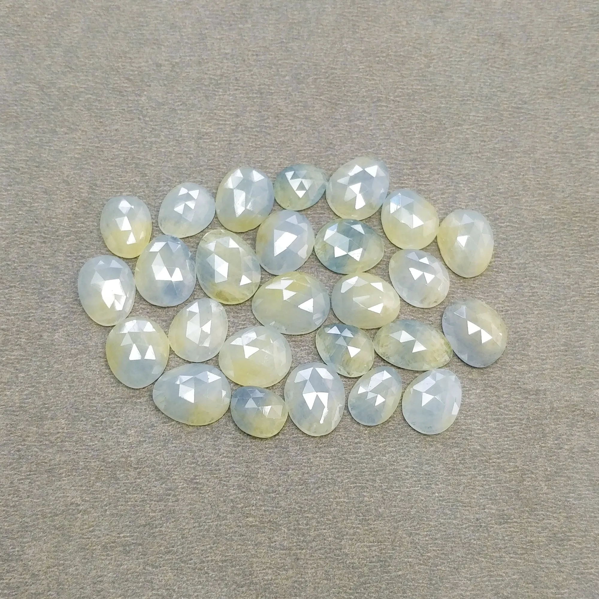 Blue & Multi Sapphire Gemstone Rose Cut : Natural Untreated Unheated Sapphire Multi Color Egg Shape Lots