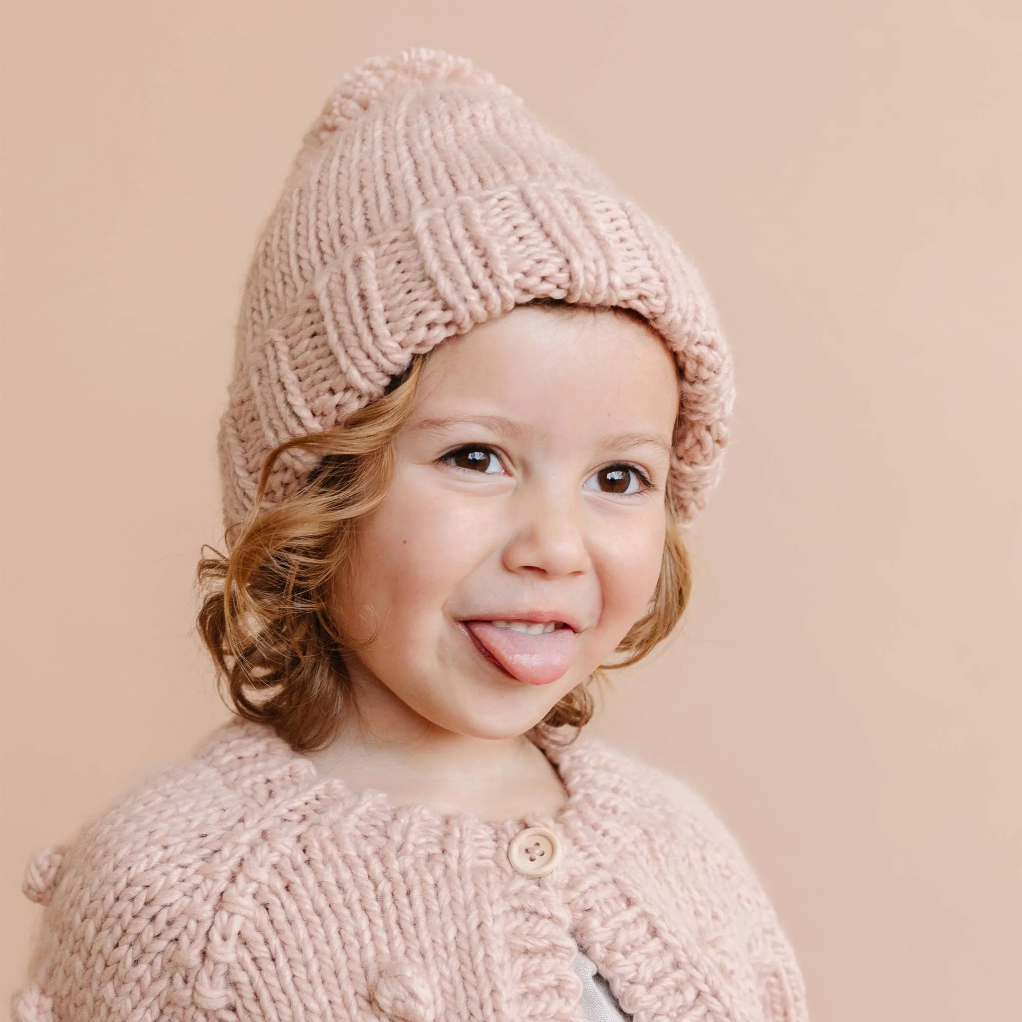 Blush Classic Pom Hat