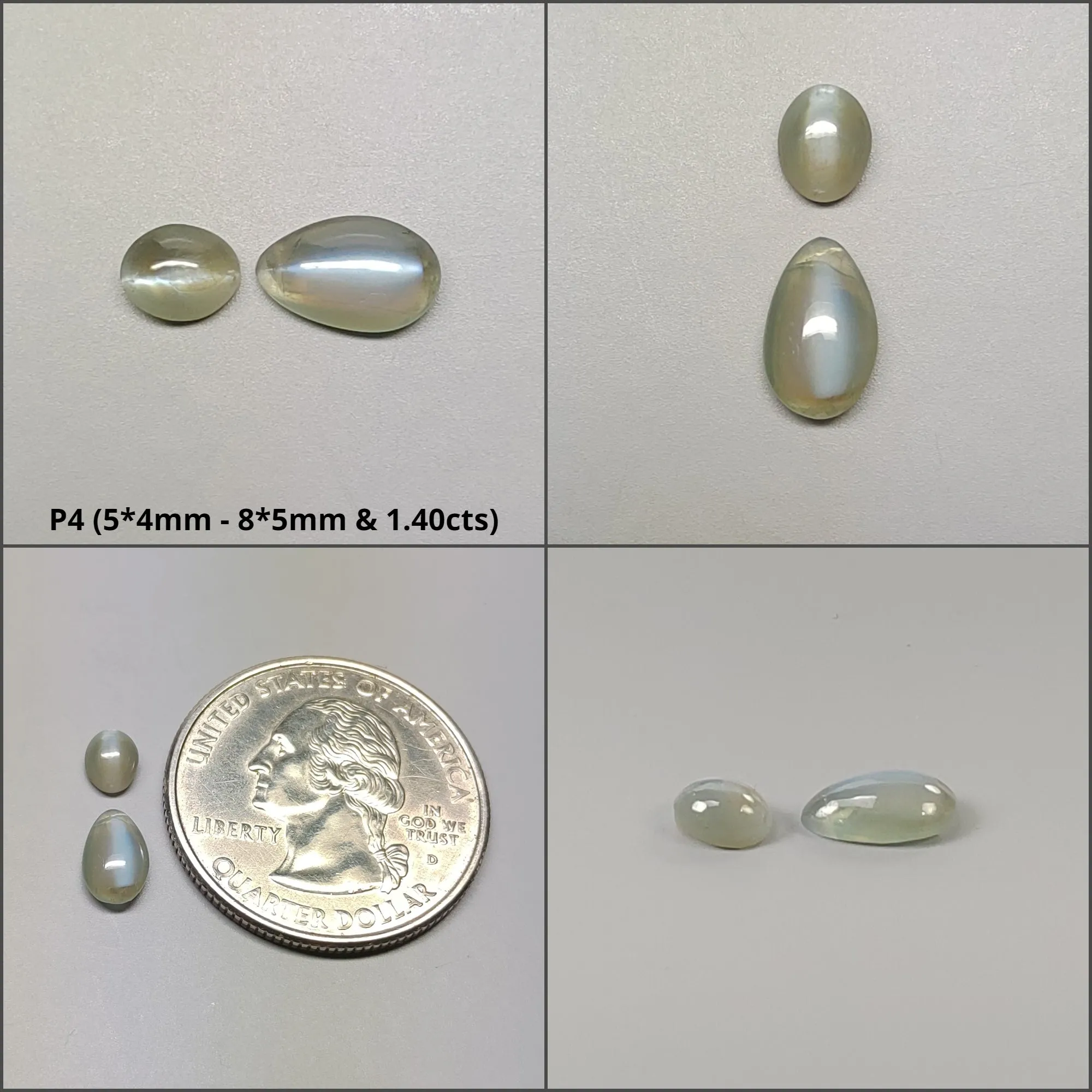 CHRYSOBERYL CAT'S EYE Gemstone Cabochon : Natural Untreated Unheated Cat's Eye Oval & Round Shape Lots