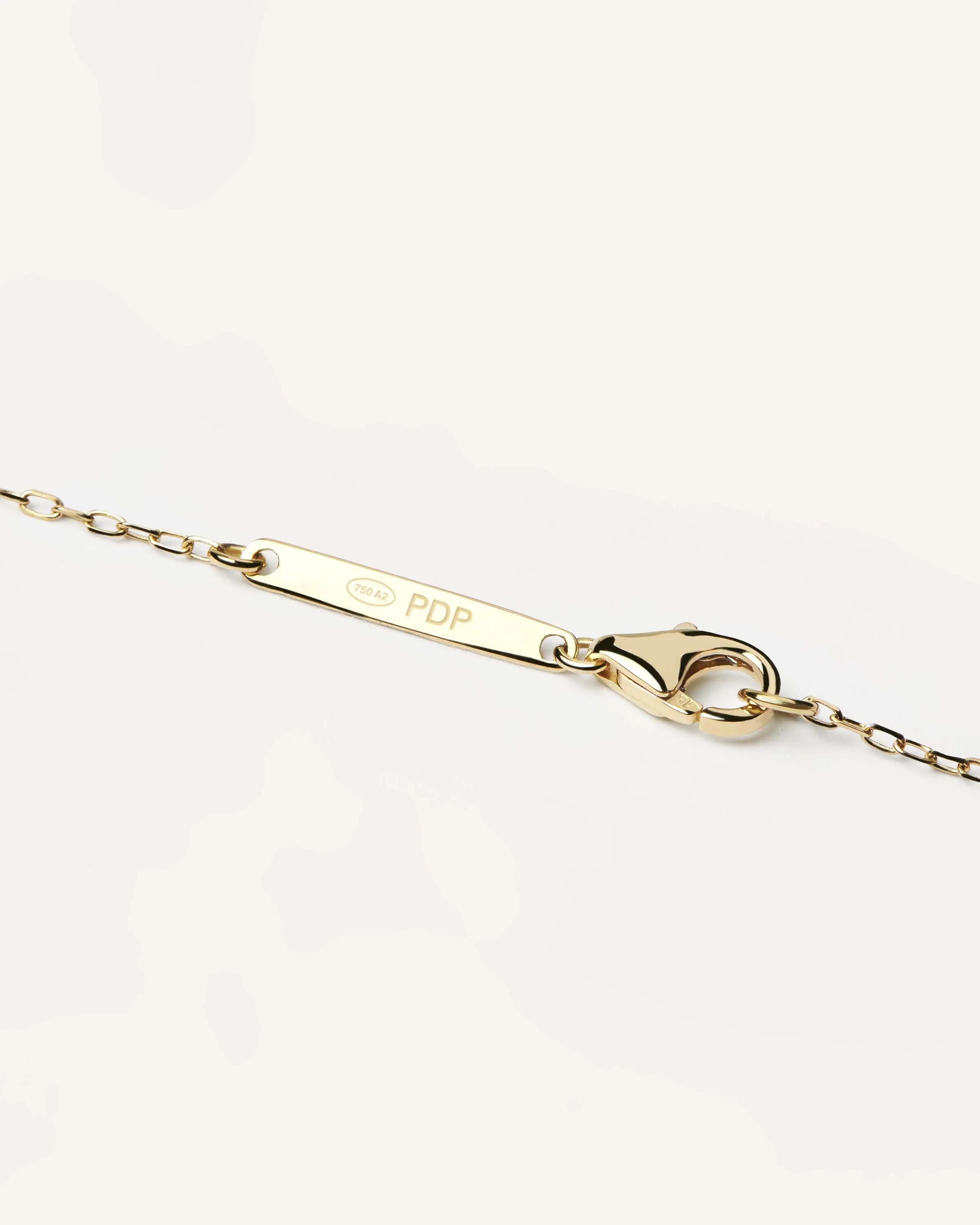 Diamonds and Gold Letter H Necklace