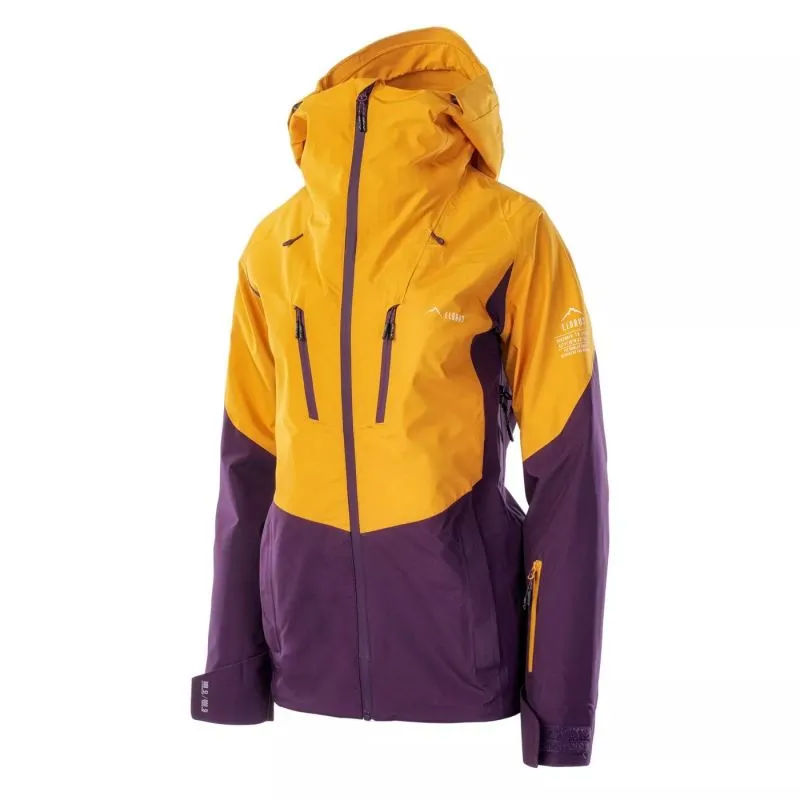 Elbrus Sorena Womens Ski Jacket - Yellow/Purple