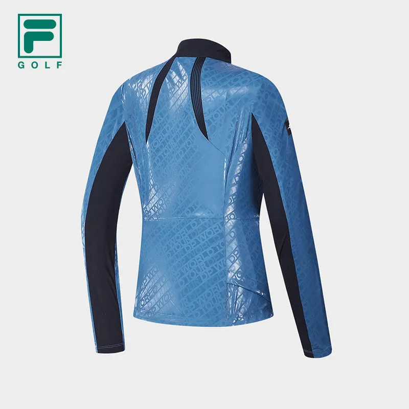 FILA CORE ATHLETICS GOLF Womens Woven Top in Blue