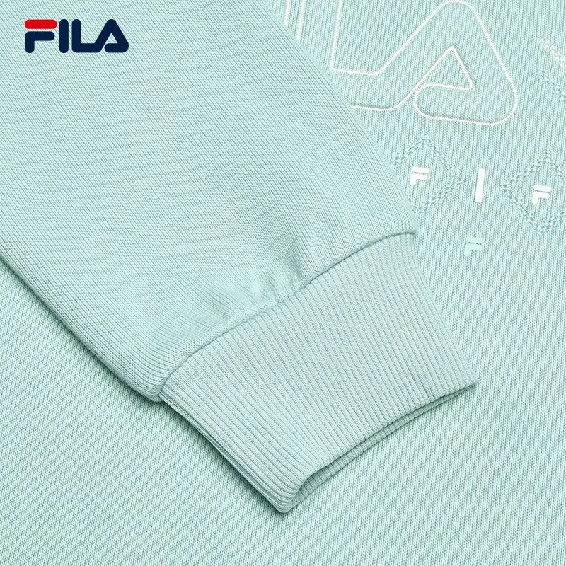 FILA CORE WHITE LINE EMERALD Women Hooded Sweater in Light Green