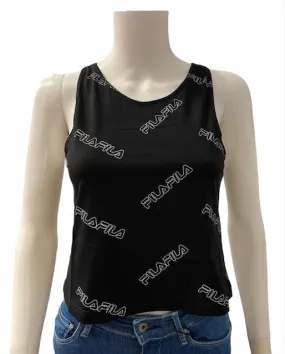 Fila cropped women's tank top JANAY AOP 683305 002 black