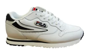 Fila Eurowedge MB Kids White Leather Lace Up Juniors Trainers 32J300LT 150