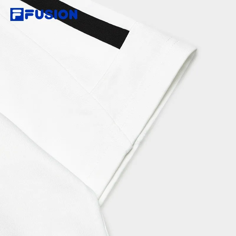 FILA FUSION INLINE UNIFORM Unisex Short Sleeve T-shirt in White