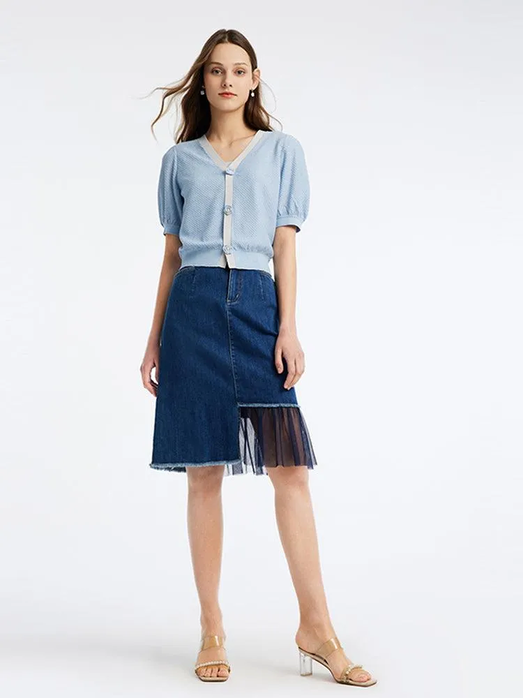 Fitted H-shaped Skirt