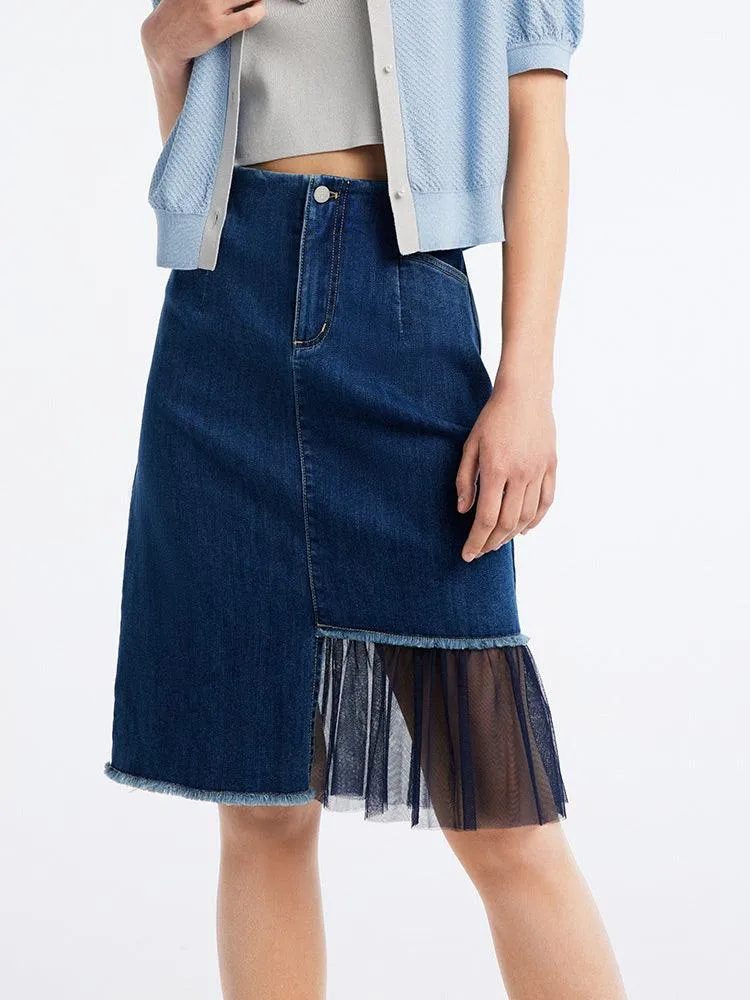 Fitted H-shaped Skirt