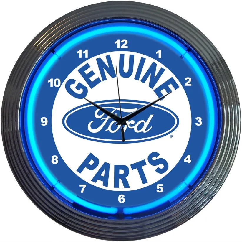 Ford Genuine Parts Neon Clock