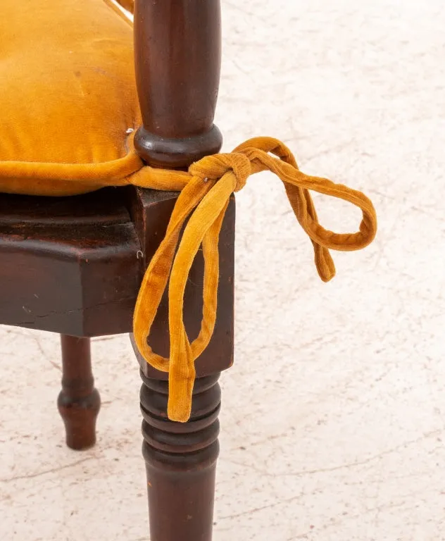 Georgian Manner Mahogany Corner Chair