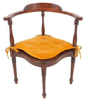 Georgian Manner Mahogany Corner Chair