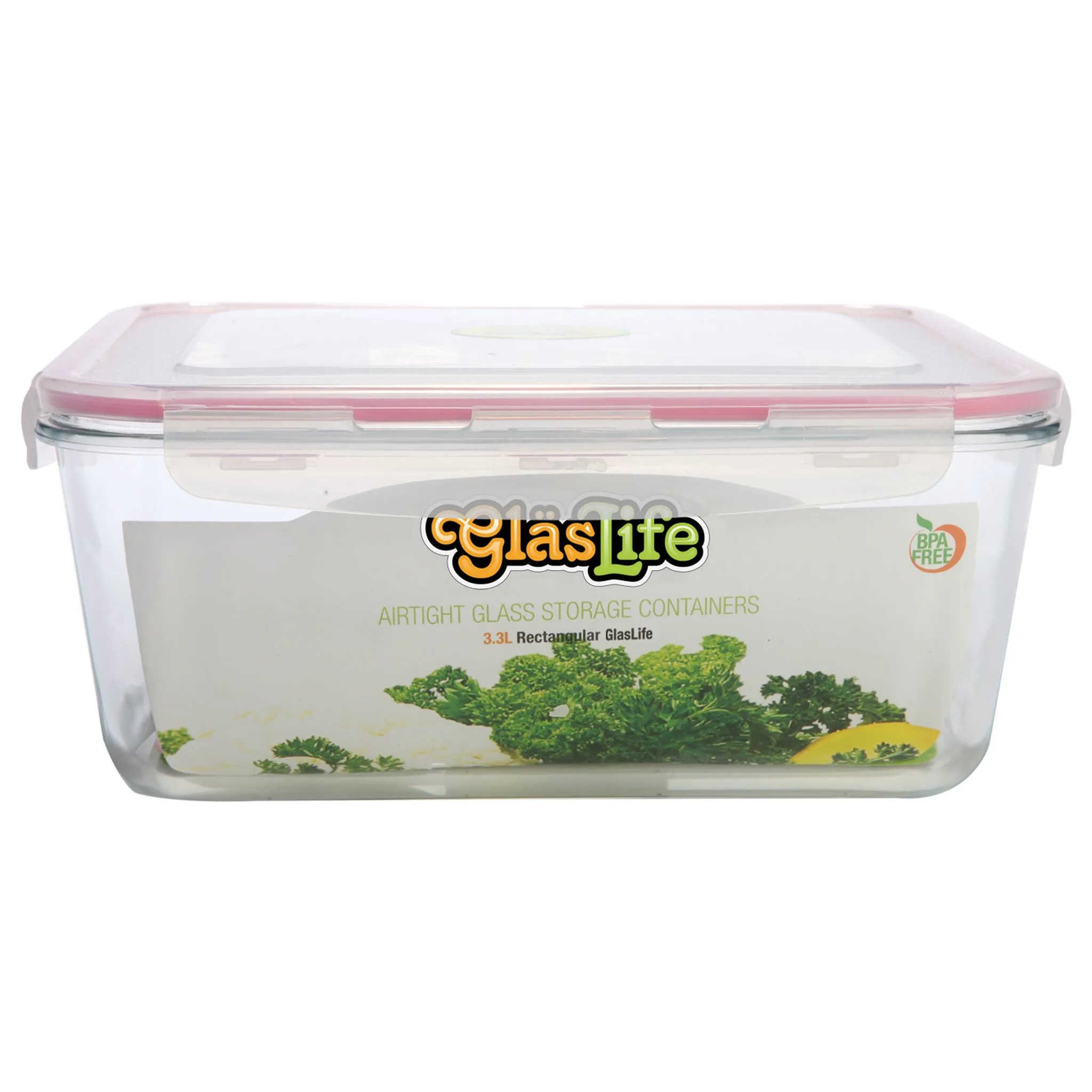 GlasLife Airtight Rectangular Glass Storage Container