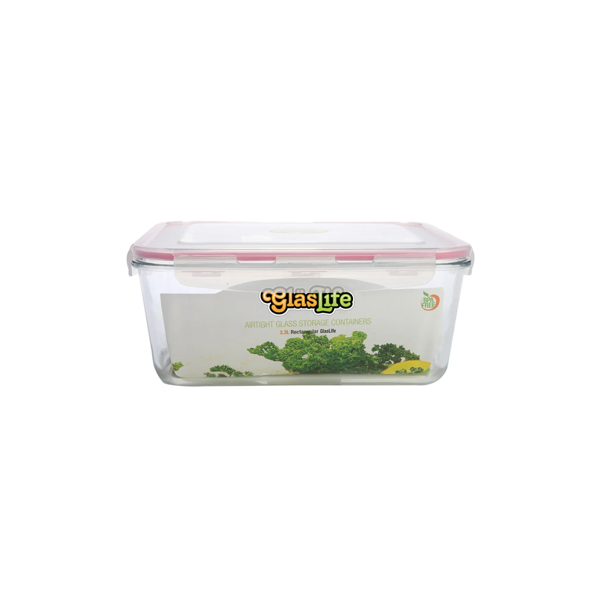 GlasLife Airtight Rectangular Glass Storage Container