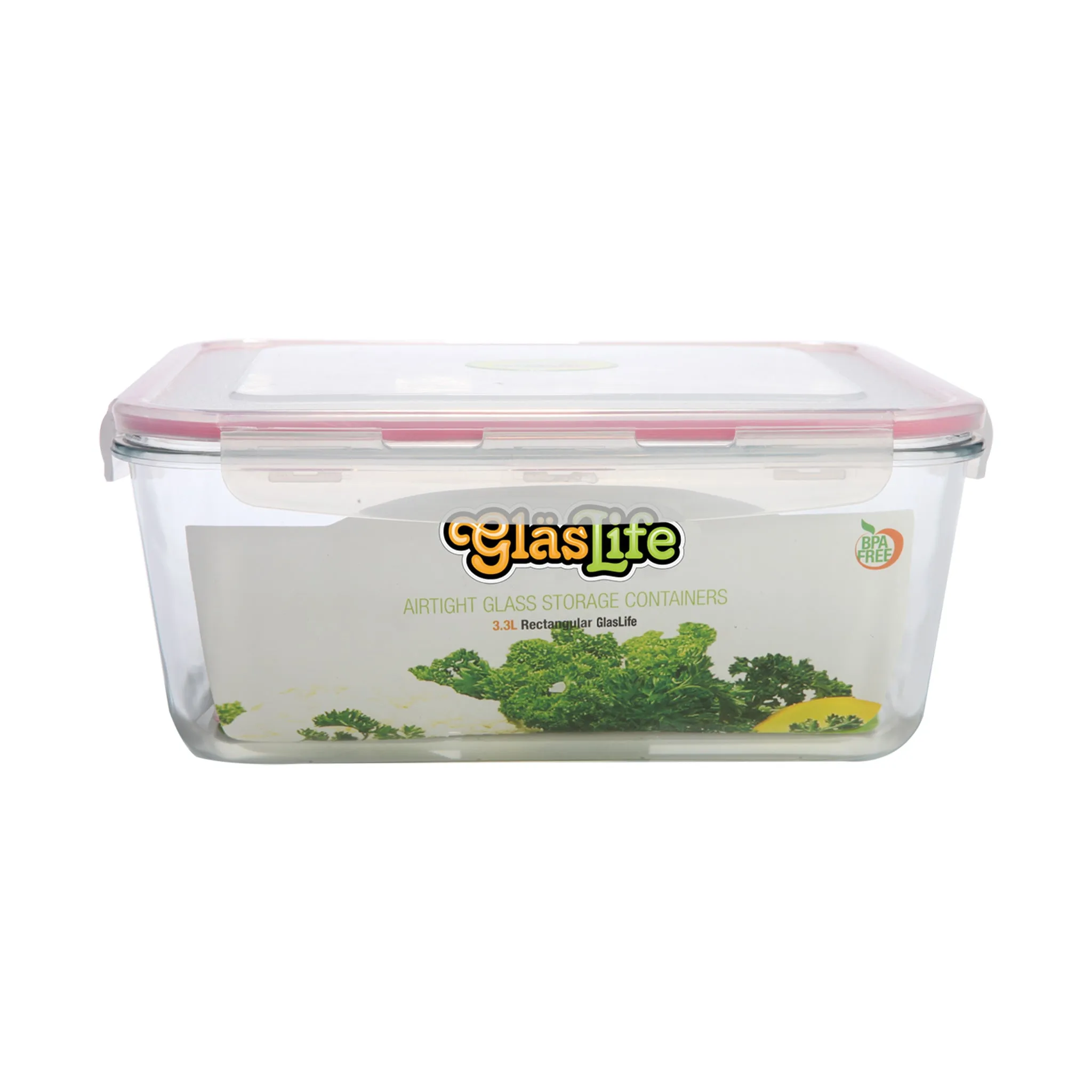 GlasLife Airtight Rectangular Glass Storage Container