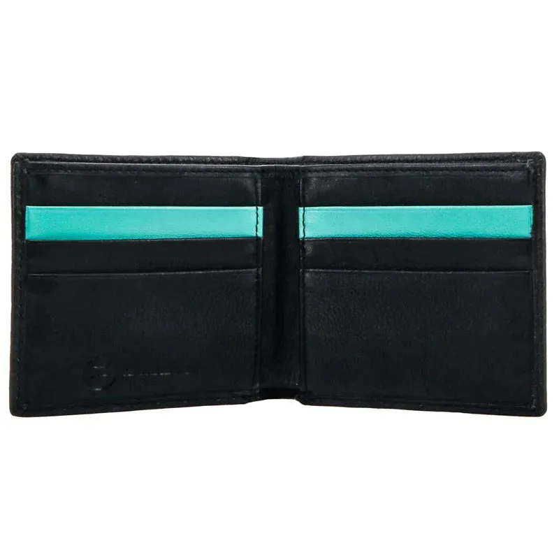 Hooey "Black Hawk" Bifold Wallet Black Red w/ Aztec