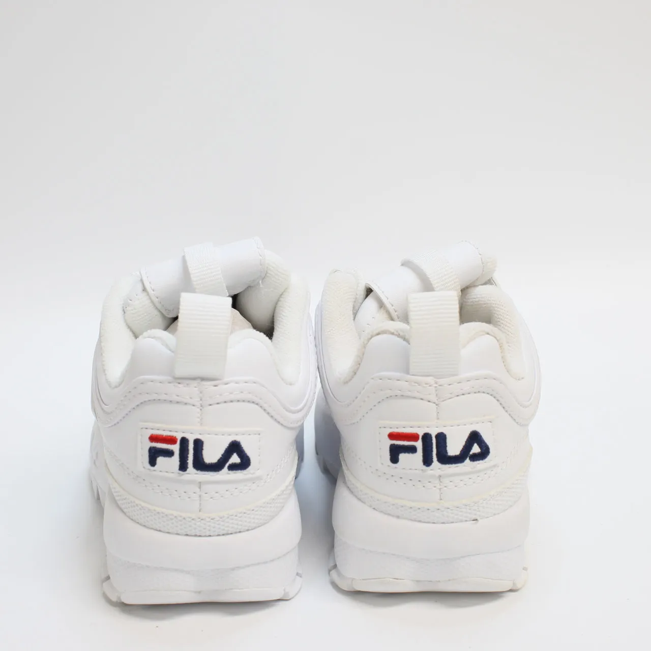 Kids Fila Disruptor Ii Kids White Fila Navy Fila Red Uk Size 10 Youth