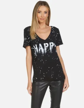 Lauren Moshi Cruz Airbrush Happy T-Shirt