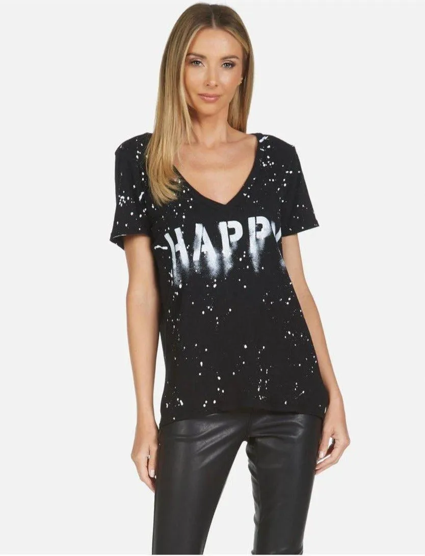 Lauren Moshi Cruz Airbrush Happy T-Shirt