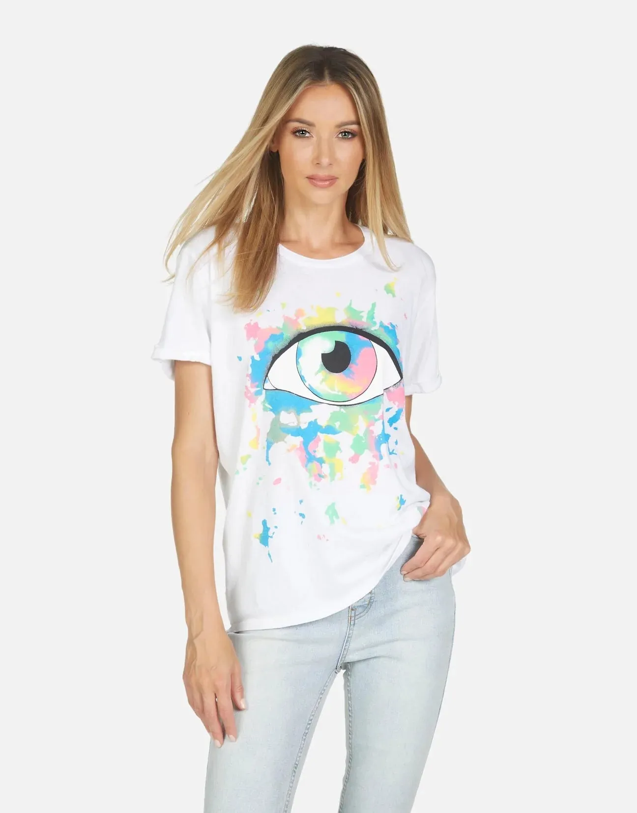 Lauren Moshi Edda X Watercolor Eye T-Shirt