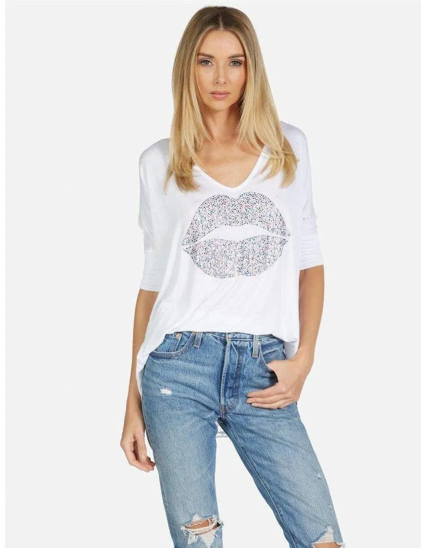 Lauren Moshi Eva Sprinkle Lip T-Shirt