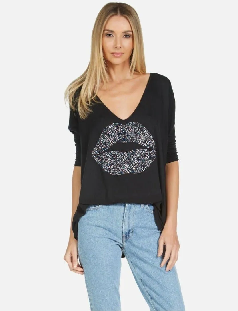 Lauren Moshi Eva Sprinkle Lip T-Shirt