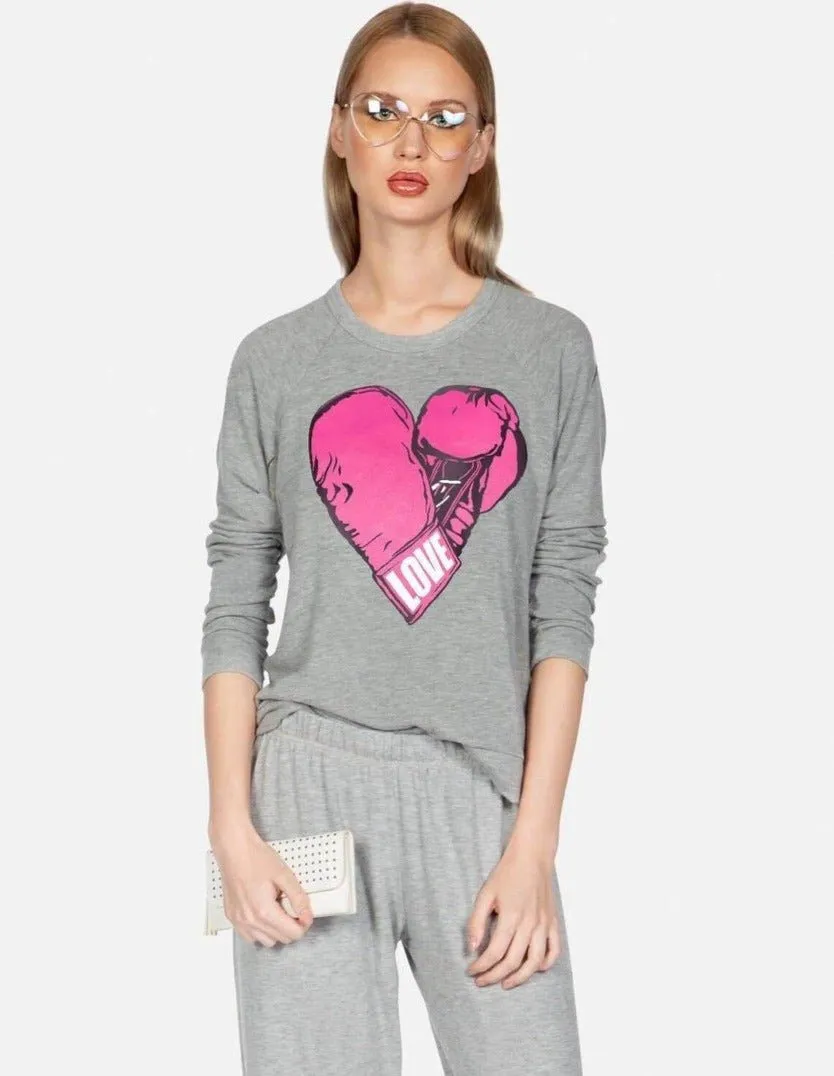 Lauren Moshi Everly X Pink Boxing Glove Sweater