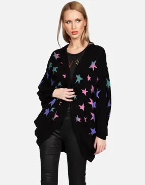 Lauren Moshi Isla Ombre Stars Wrap Cardigan