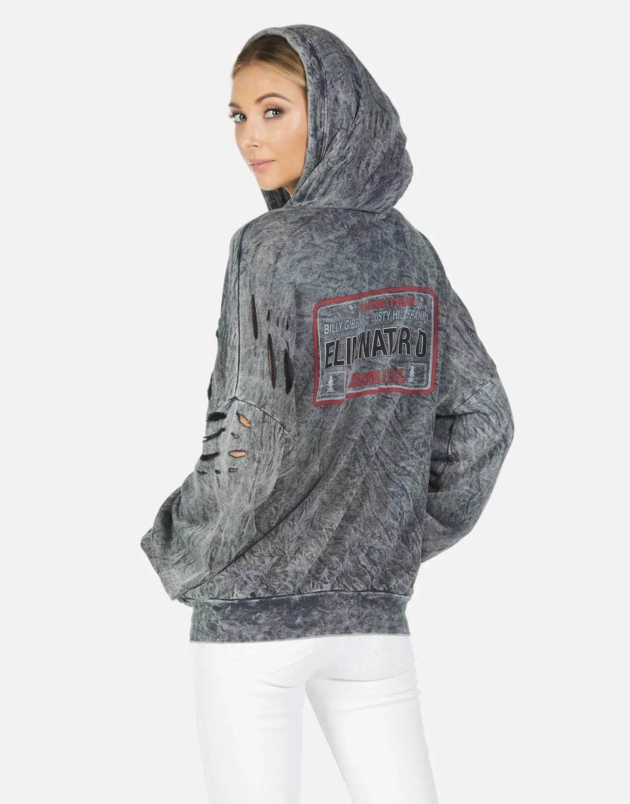 Lauren Moshi Kaliyah ZZ Top Eliminator Zip up Hoodie