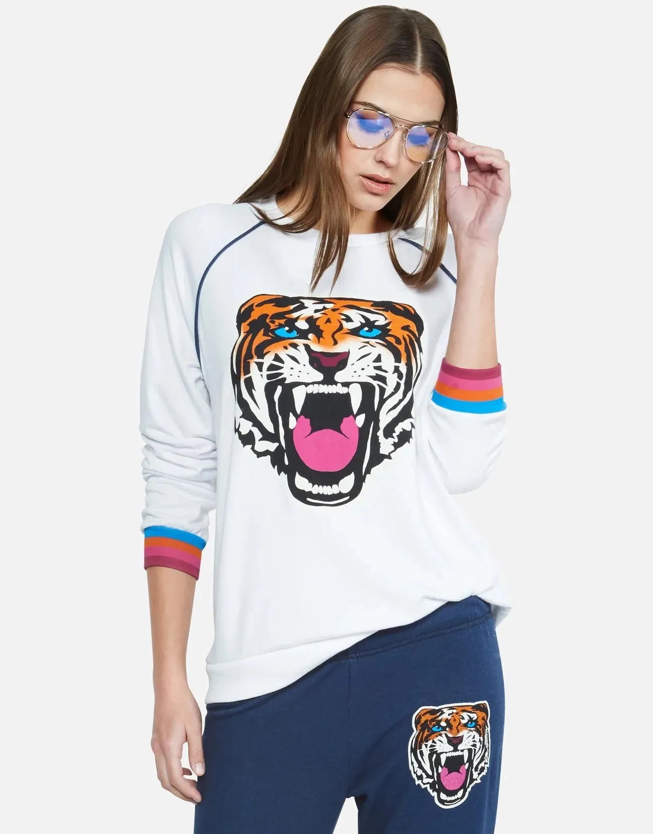 Lauren Moshi Lina Varsity Tiger Sweatshirt