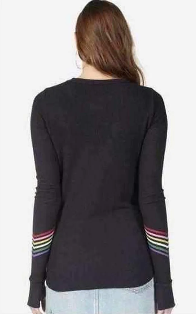 Lauren Moshi Mckinley Neon Signs Thermal Top