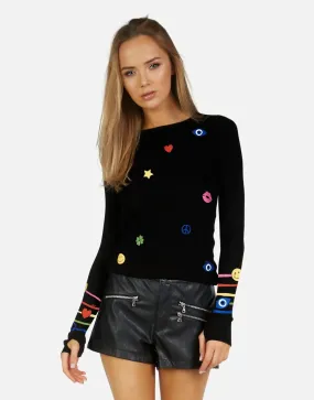 Lauren Moshi McKinley X Elements Rainbow Thermal Top