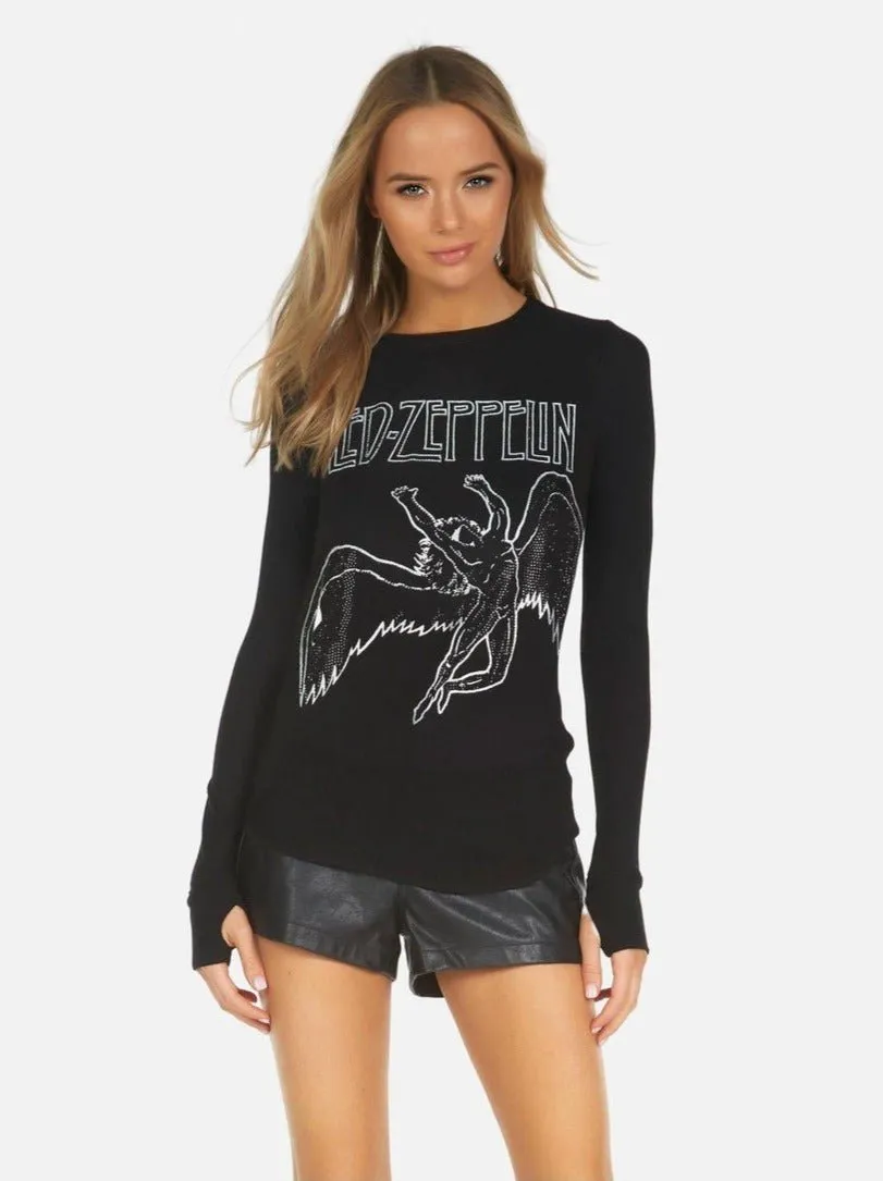 Lauren Moshi McKinley X Led Zeppelin Outline Thermal Top