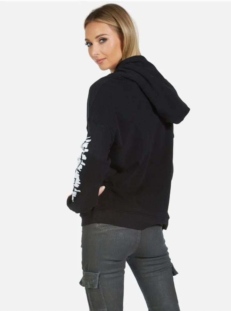 Lauren Moshi Melanie Scribble Lip Hoodie