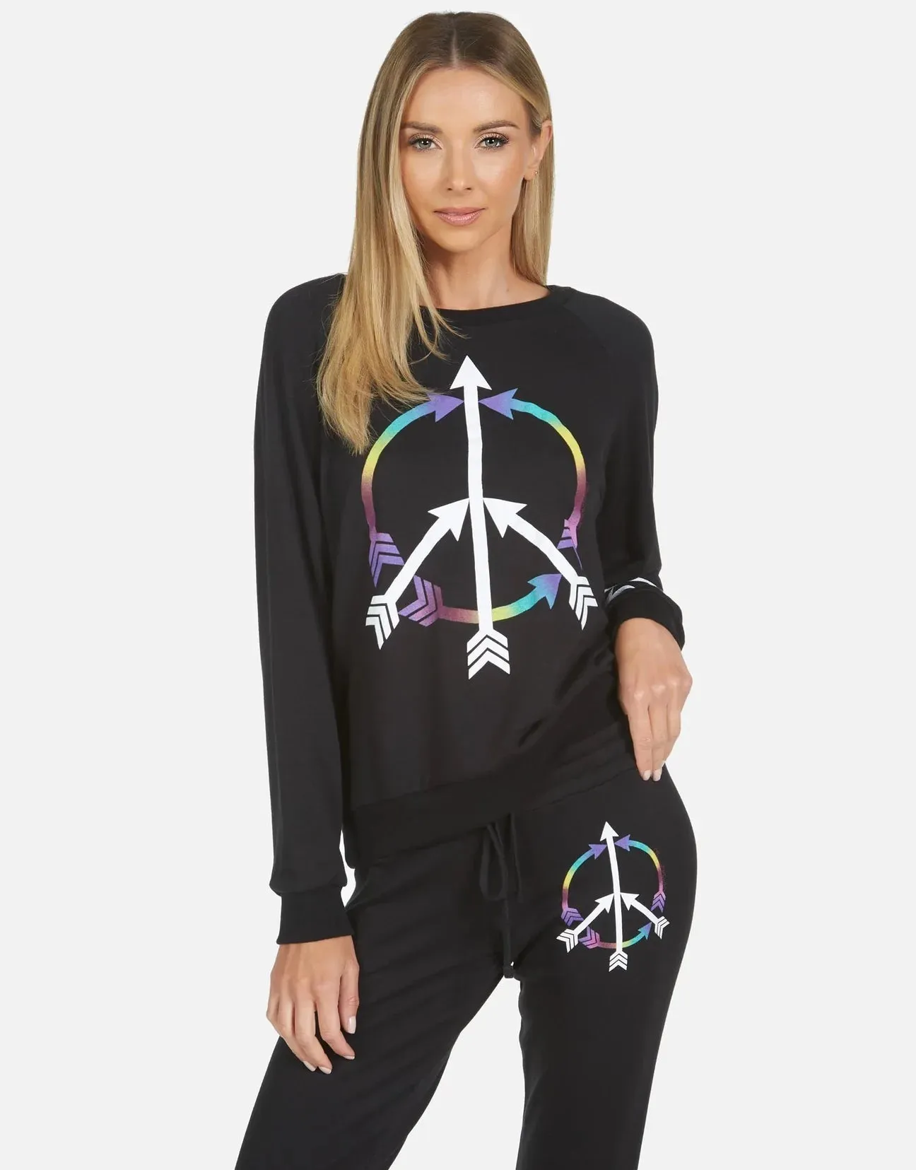 Lauren Moshi Noleta Arrow Peace Sweater