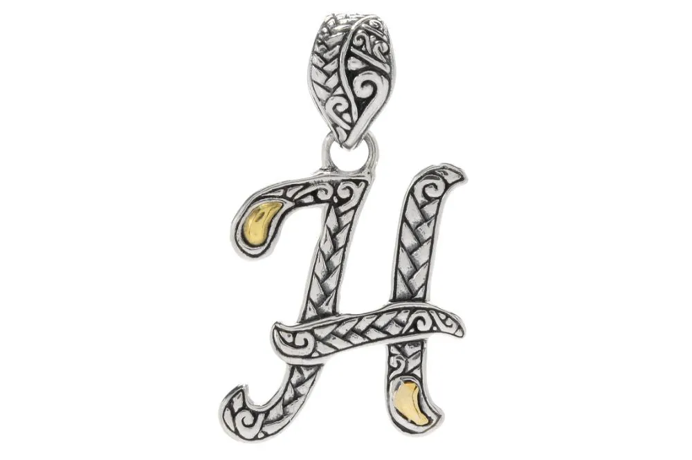 Letter H Pendant