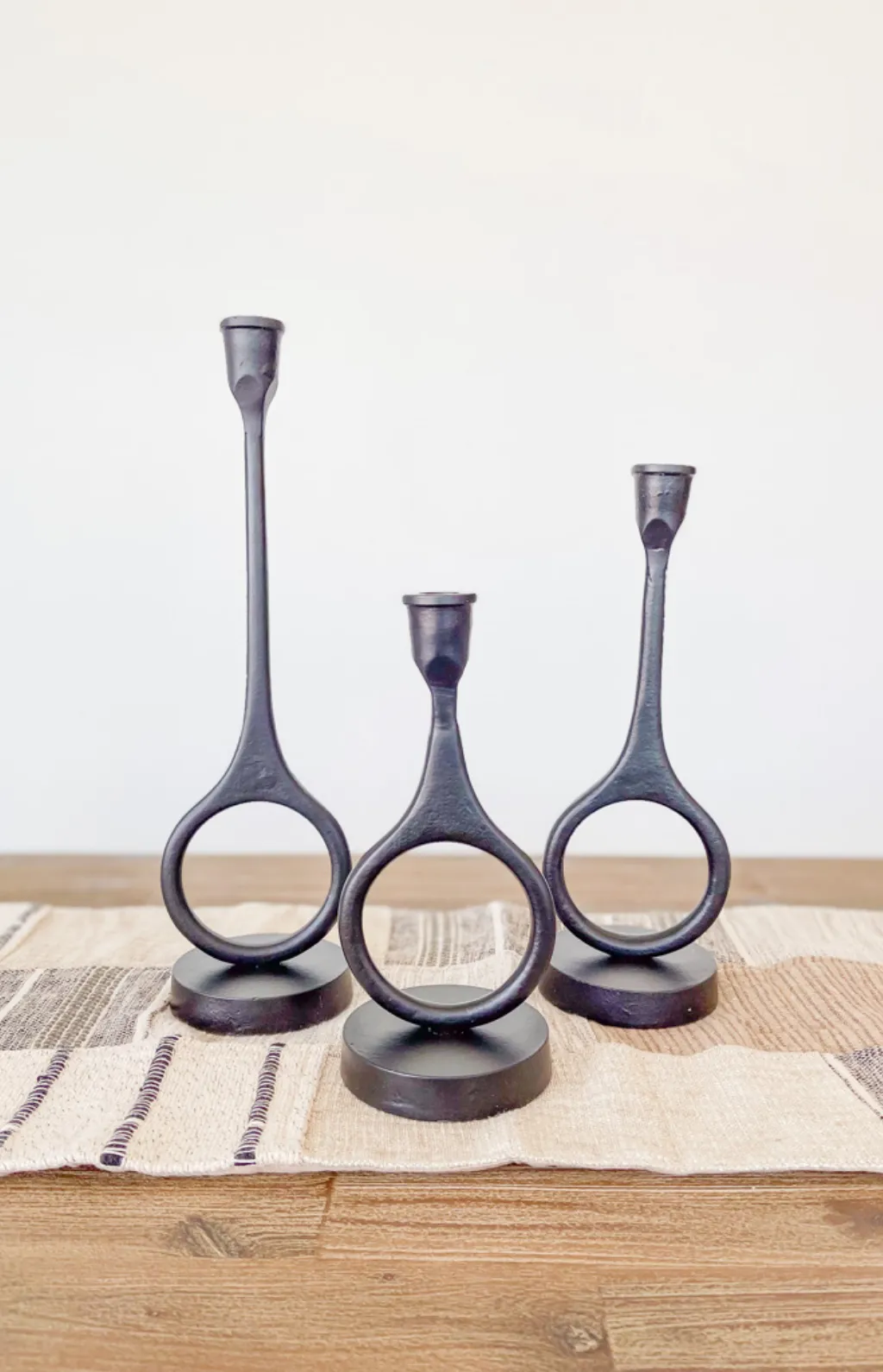 Modern Black Candleholder