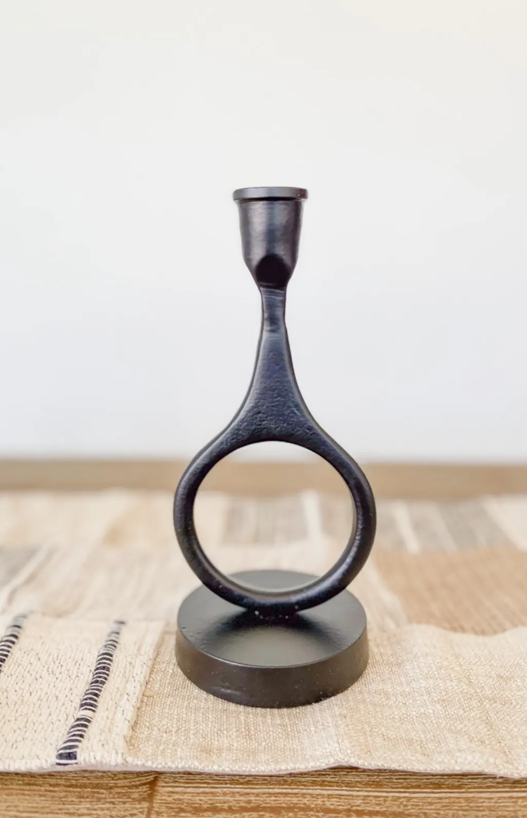 Modern Black Candleholder