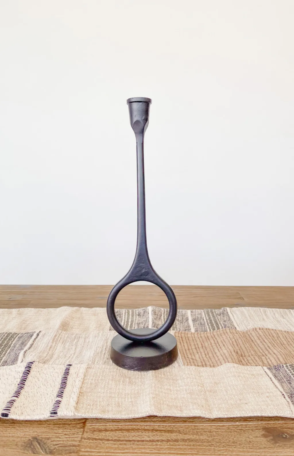 Modern Black Candleholder