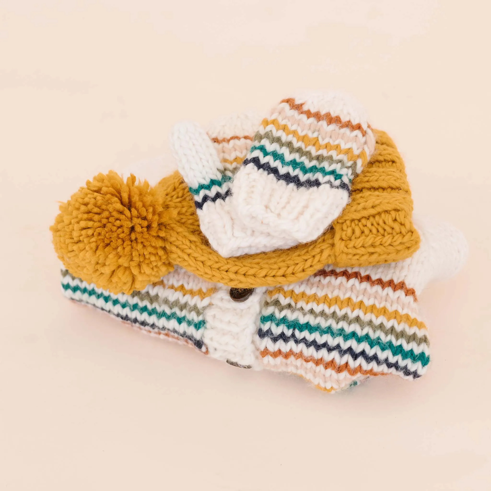 Mustard Classic Pom Hat