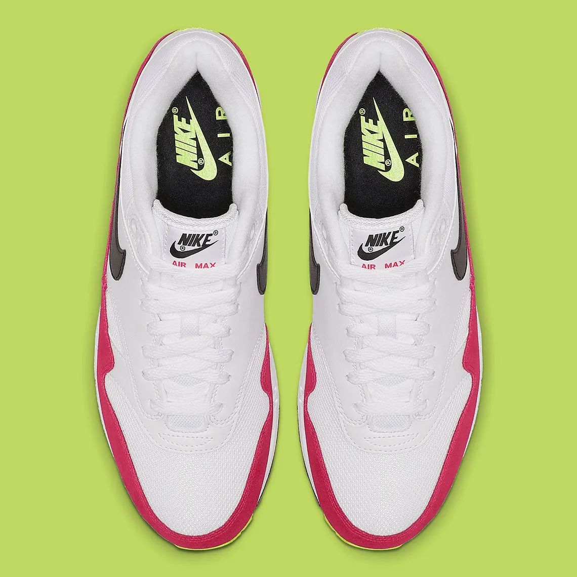 Nike - Air Max 1 White Black Volt Rush Pink