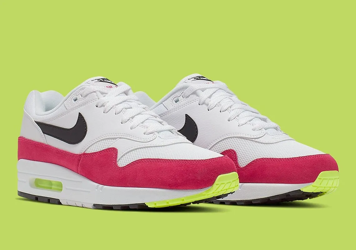 Nike - Air Max 1 White Black Volt Rush Pink