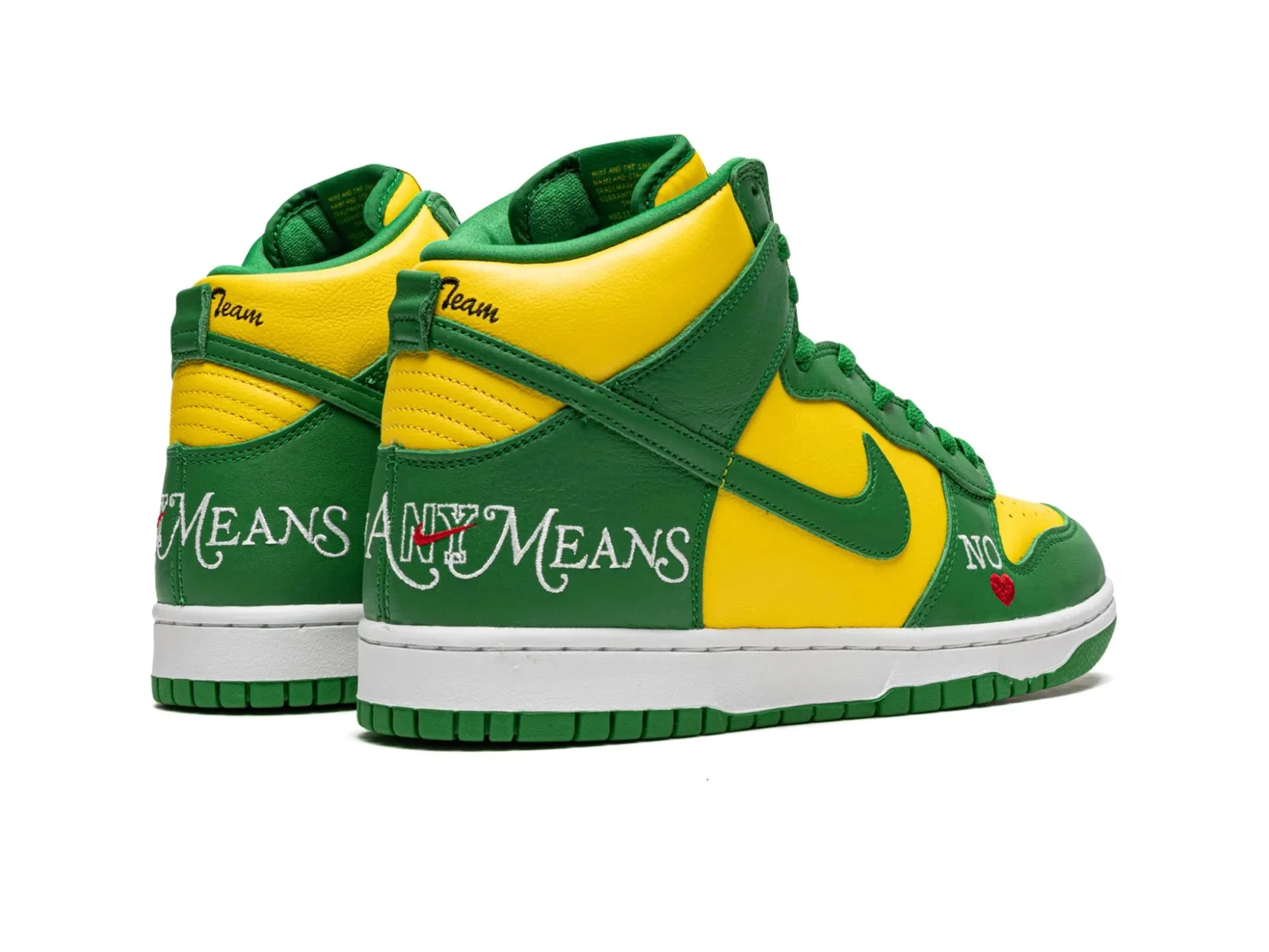 Nike Dunk High SB x Supreme "By Any Means Brazil"